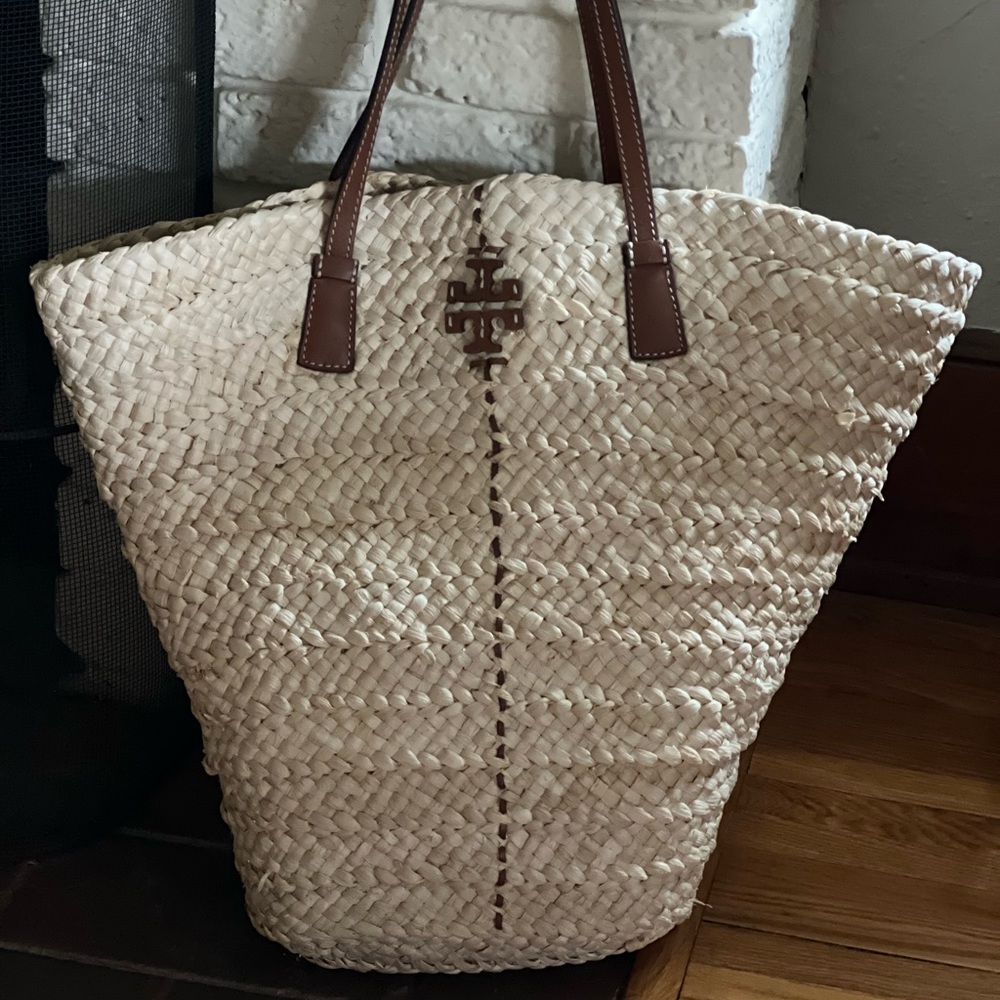 Tory Burch McGraw Straw Tote